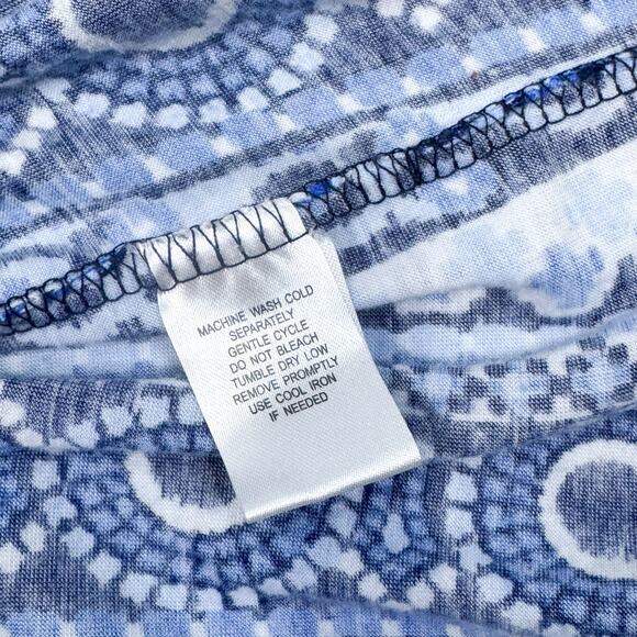 'I'm in Love with Derek' Blue Geometric Maxi Dress - Size L - Picture 8 of 8